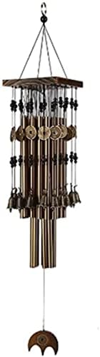 Outdoor Indoor Metal Tube Wind Chime with Copper Bell Large Windchimes for Patio Garden Terrace (Color : Bronze) (Red Copper) - Image 3