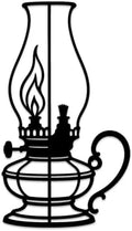 Vintage Kerosene Oil Lamp Metal Wall Art Retro Lantern Iron Wall Hanging for Farmhouse Bedroom Living Room Kitchen Indoor Home Decoration (Black,28inch) by Unknown