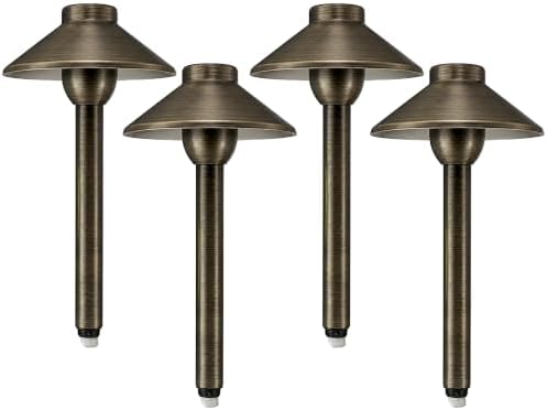 Outdoor Pathway Light – Landscaping Lighting (4 Pack) – Antique Bronze by TopNotchCo