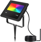 Outdoor Floodlight, RGB LED Floodlights, Intelligent Outdoor, 16 Colors, 4 Color Changing Effects, Garden and Party, Illuminate The Widest Area,for Garage Stadium(15W) - Image 2