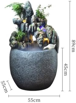 Cascading Rock Outdoor Water Fountain Rockery Water Fountain Decoration, Courtyard Circulating Water Landscape, Balcony Ecological Fish Tank for a Calming in Outdoor - Image 2