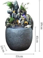 Cascading Rock Outdoor Water Fountain Rockery Water Fountain Decoration, Courtyard Circulating Water Landscape, Balcony Ecological Fish Tank for a Calming in Outdoor - Image 2