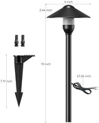 Low Voltage Pathway Lights with G4 3W 3000K Bulbs 6-Pack, Black Aluminum - Image 7