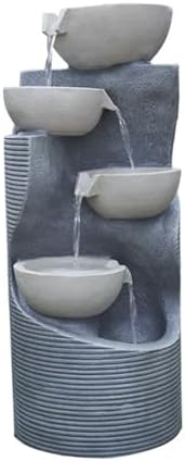 Cascading Rock Outdoor Water Fountain Water Decoration, Fountain Decoration, Balcony Garden Outdoor Garden Home Floor Circulating Water Landscape for a Calming in Outdoor(S) by Unknown
