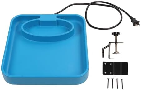 Heated Bird Bath, 75W Bird Bath Heater with 3.9in Clamp for Outdoors Winter Use Garden Yard Patio Lawn Baths (Water and Food Tray 2 in 1) - Image 6