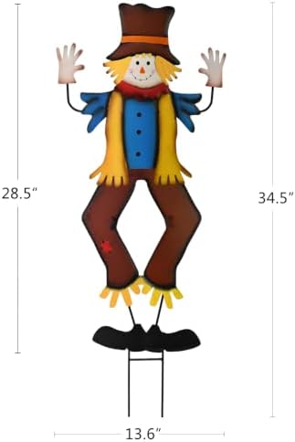Fall Yard Stakes Sign Decorative Scarecrow Garden Stake Fall Decor Outdoor - Image 2