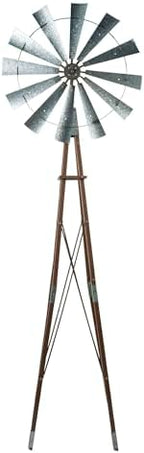 Alpine Corporation JUM264 Garden Metal Kinetic Windmill, 101 Inch Tall, Multi-Color by Unknown