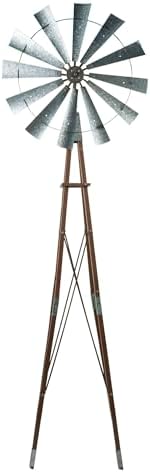 Alpine Corporation JUM264 Garden Metal Kinetic Windmill, 101 Inch Tall, Multi-Color by Unknown