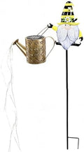 32 Inch Automatic Outdoor Solar Watering Can with Warm LEDs, Weather-Resistant Yard Decor, Gnome by Unknown