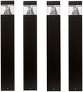 Solus Square Tunable LED Bollard – Switchable Wattage (12W–22W), 1600–3000 Lumens – Adjustable CCT 3000K/4000K/5000K – Black or Bronze Path Light (Black, Square / 4 Pack) by Solus