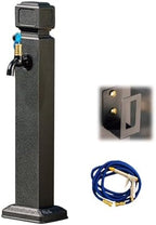Stainless Steel Wall Fountain for Garden and Patio Outdoor Water Tap with Hook Stylish Water Column for Backyard Decor and Irrigation by Unknown