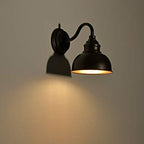 Farmhouse Vanity Wall Sconce, Industrial Gooseneck Barn Light Fixture, Oil Rubbed Bronze Wall Lamps for Bedroom, Bathroom, Hallway, Living Room, Reading Room - Image 4