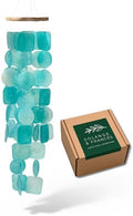 Turquoise Wind Chimes for Outside, Unique House Decor by SolangeFrances