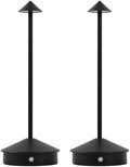 LED Rechargeable Cordless Table Lamps Black by KROPTIBTableLamp