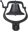 17" Large Heavy Cast Iron Farm Dinner Bell,Antique Vintage Style Farmhouse Door Bell, Heavy Duty Cast Iron Yard Bell for Outdoor Garden Backyard Church School by Unknown