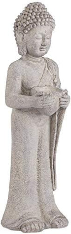 John Timberland Standing Buddha 32" High Gray Indoor-Outdoor Statue - Image 2
