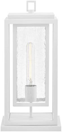 Hinkley Republic Medium 12V Outdoor Pier Mount Lantern, Textured White - Image 6