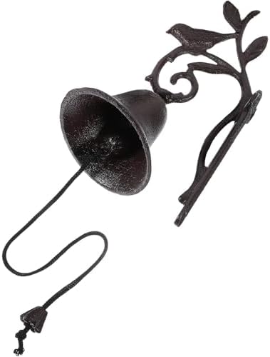 Vintage Cast Iron Wall Mounted Door Bell for Entryway Farmhouse Decor by Alipis