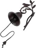 Vintage Cast Iron Wall Mounted Door Bell for Entryway Farmhouse Decor by Alipis