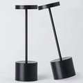2Pack Cordless Table Lamp, Rechargeable LED Battery 5000mAh Metal USB Portable Powered Desk Lamp, 3 Levels Brightness Light for Restaurants Outdoor (2pack 10.25in Black) by YIBEN