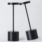 2Pack Cordless Table Lamp, Rechargeable LED Battery 5000mAh Metal USB Portable Powered Desk Lamp, 3 Levels Brightness Light for Restaurants Outdoor (2pack 10.25in Black) by YIBEN