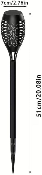 2025 New LED Solar Torch Lamp with Flickering Flame Effect, IP44 Protection, Mini Landscape Flame Lamp, Ideal Halloween Decoration for Driveways, Patios and Garden (Outdoor Solar Lights - 12 Pack) - Image 2