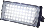 50W Led RGB Flood Light Lamp Ac 220 Outdoor Floodlights Ip66 Waterproof Reflector Led Spotlight Red Green Blue Garden Lighting for Court,Garden,Warehouse,Cold Light by Unknown