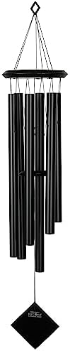 Woodstock Chimes Pluto Wind Chime for Outside 37" Black Wood Medium Tone Sound for Outdoor Garden, Patio, Porch Decor Gifts, Encore Collection, DCKK37 by WoodstockChimes