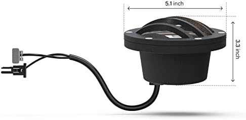 Malibu Low Voltage Well Lights 4W LED Outdoor Landscape Deck Lights 12V Well Light 200Lumen in-Ground Light 2800K Warm White with Connector & Stake for Step Tree Patio Yard Garden 1Pack 8401-3500-01 - Image 5
