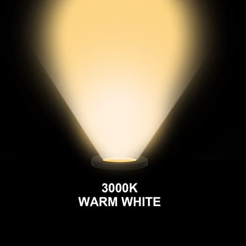 Low Voltage Landscape Well Lights, Outdoor LED Ground Lights for Garden, Lawn, Backyard, Patio Walkway (3.7Inch 8Pack) Black 3000k Warm White - Image 4