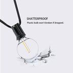 100FT Outdoor Globe String Lights LED Waterproof G40 String Lights Connectable with 52 Shatterproof Bulbs Dimmable Patio Lights String for Bistro Backyard Gazebo Lights - Image 5