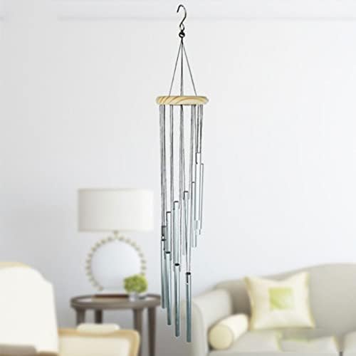 3 Type Outdoor Metal Wind Chimes Tubes Bell Copper Antique Wind Chime Wall Hanging Home Decor Wooden Wind (Color : C, Size : 8.5 * 59cm) (C 8.5 * 59cm) - Image 2