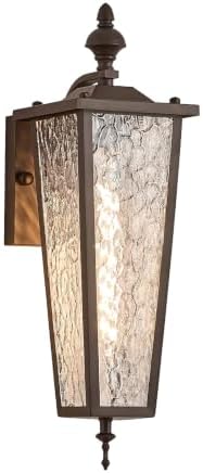 Outdoor Wall Light Fixtures,Brown Exterior Waterproof Lantern by BIEOCUR