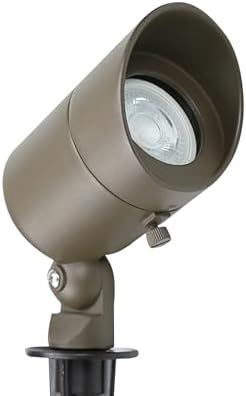 Lumina Lighting® 5W Landscape Lighting 12V Landscape Lights Low Voltage Landscape Spotlights Warm White Waterproof Outdoor Replaceable LED Bulb for Garden,Lawn,Porch,Patio and Yard (Bronze) (6-Pack) - Image 3
