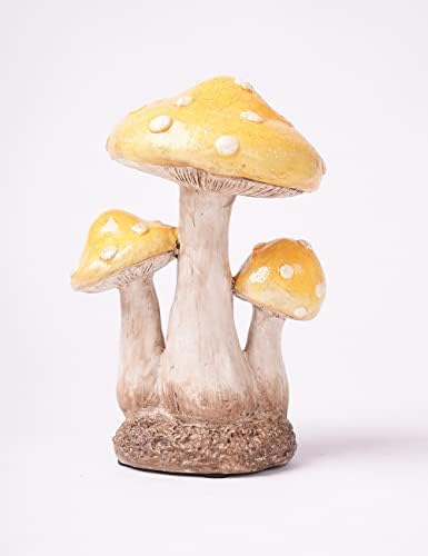 SEINHIJO Mushroom Statue Sculpture Fairy Figurine Garden Decor 7.1 Inch - Image 2