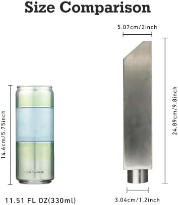 2 Inch 316 Stainless Steel Square Outdoor Water Fountain Spout, Waterfall Spillway Scupper with Integrated Spray Baffle for Landscape Decors, Pools, Ponds, Water Walls (Silver) - Image 6