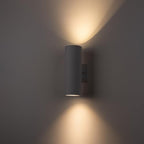 mirrea 12" Modern Outdoor Porch Light in 2 Lights, 2 Pack, Matte White - Image 6