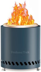 Tabel Top Fire Pit Mini, Portable Firepit Outdoor, 8.7 Inch Tabletop Firepit Blue by DodomeTrek