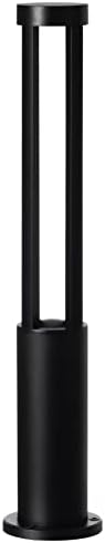 Round Black LED Garden Aluminum Light, Decorative Outdoor Bollard Light for Garden, Pathway, and Driveway - Image 3