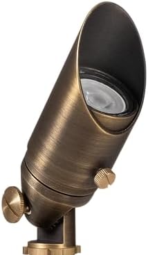 VOLT Top Dog 12V Cast Brass Mini Outdoor Spotlight (Bronze) by VOLT