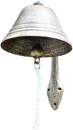 Cast Iron Rustic Metal Wall Bell Hanging Classic Dinner Chime Decoration for by IEUDNS