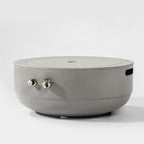 24 Inch Propane Fire Pit Bowl, 50000 BTU Round Steel Gas Fire Pit with Lid, Portable Outdoor Fire Table for Patio Deck Balcony Backyard Garden, Concrete Grey (Tank Cover Not Included) - Image 6