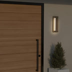 Globe Electric 60000172 15W LED Integrated Outdoor Wall Sconce, Matte Black, Frosted Acrylic, 600 Lumens, 2700 Kelvin, 90 CRI - Image 4