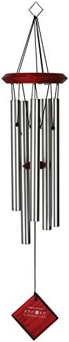 Woodstock Chimes Encore Collection, Chimes of Polaris, 22'' Silver Wind Chimes for Outdoor, Patio, Home or Garden Décor (DCS22) by WoodstockChimes