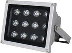 Outdoor Buried Lamp - Ground LED Landscape Lights, RGB Flood Light Color Changing, IP65 Waterproof Stainless Steel Spot Light, Decorative Party Stage Lights(Warm White,12W(100V-240V)) by GUODDM