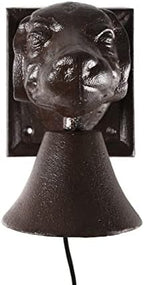 BRASSTAR Cast Iron Dog Head Shape Door Bell Antique Wall Hanging Dinner Bell Decoration for Farmhouse Outside House Garden TQGJPT287 - Image 3