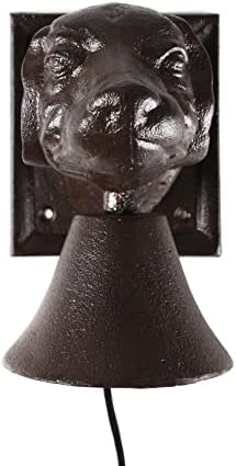 BRASSTAR Cast Iron Dog Head Shape Door Bell Antique Wall Hanging Dinner Bell Decoration for Farmhouse Outside House Garden TQGJPT287 - Image 3