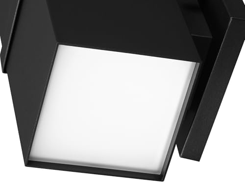 Globe Electric 60000180 9W LED Integrated Dusk to Dawn Outdoor Wall Sconce, Matte Black, 500 Lumens, 2700 Kelvin, 80 CRI - Image 6