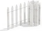 Greenes Fence Cedar Wood Garden Picket Fence with Cedar Stake Installation System, White, 16" H x 8' L (4-Pack, 32' Total) - Image 3