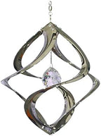 Red Carpet Studios The Original Helix Cosmix Wind Spinner, 11-Inch, Chrome and Crystal by RedCarpetStudios